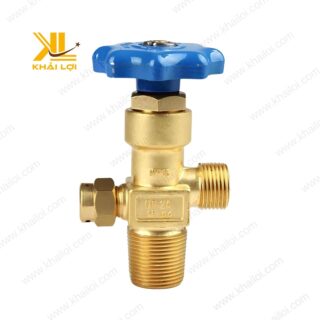 Van đầu chai OXY QF2A bằng đồng thau của Vật tư công nghiệp Khải Lợi, chịu áp suất cao lên đến 250 Kg.