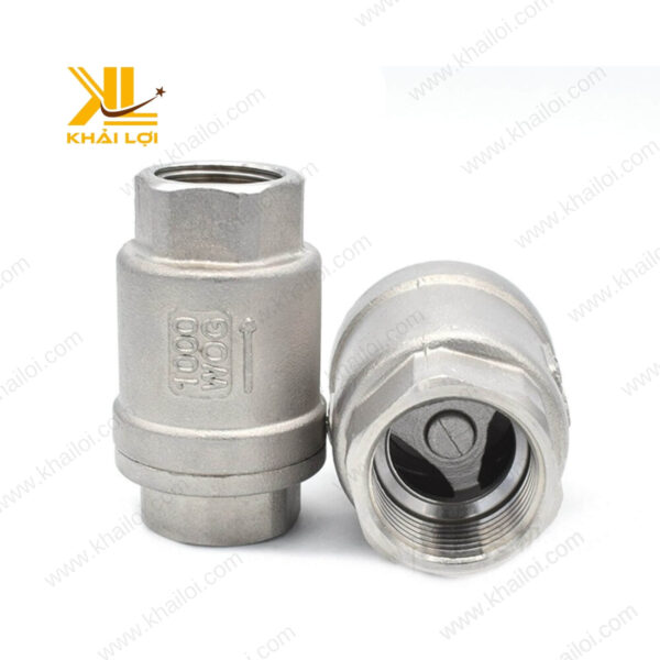 Van 1 chiều lò xo inox DN50 với kết nối ren trong được cung cấp bởi Khải Lợi.