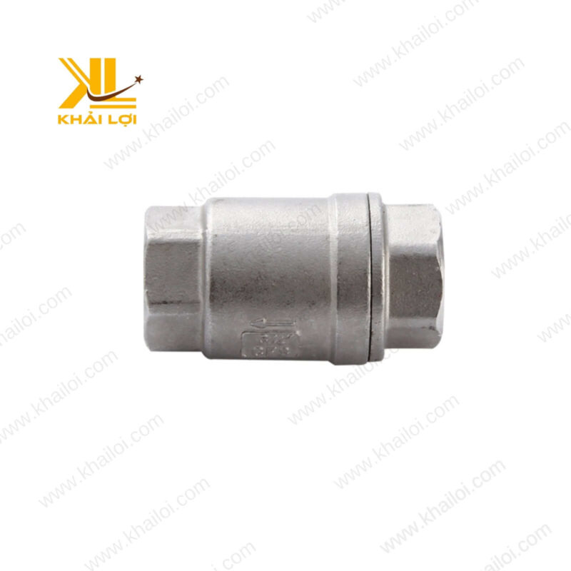 Hình ảnh thực tế van inox 304 chống ngược dòng trong hệ thống nước tại Khải Lợi.