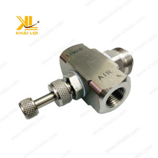 Bộ béc chỉnh lưu lượng inox được lắp trong hệ thống tưới cây tự động Khải Lợi.