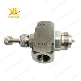 Cận cảnh đầu béc inox Khải Lợi kết nối ren tiêu chuẩn.