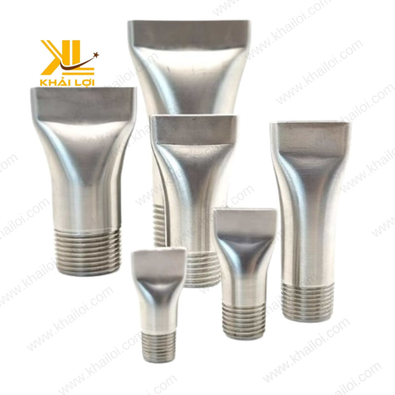 Mẫu béc inox mỏ vịt chuyên dùng cho xử lý hóa chất.