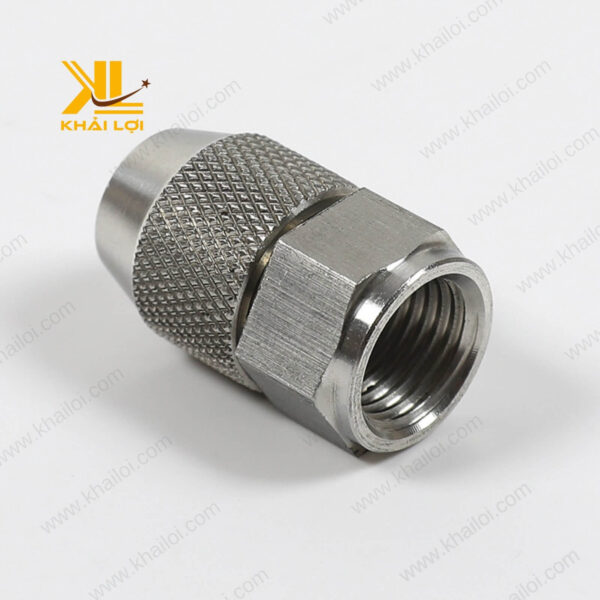 Cấu tạo chi tiết của béc inox chỉnh góc phun Vật tư công nghiệp Khải Lợi.