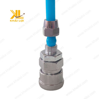 Hình ảnh đầu nối PVN siết ống 8 dùng cho dây khí nén tại Vật tư công nghiệp Khải Lợi.