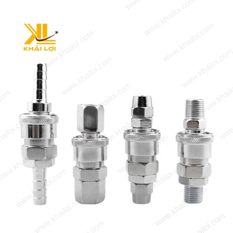 Bộ sưu tập đầu nối nhanh PVN nhiều kích cỡ tại Vật tư công nghiệp Khải Lợi.