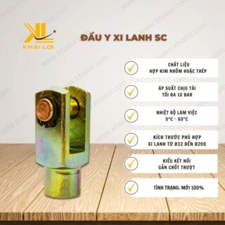 Thông số kỹ thuật Đầu Y xi lanh SC của Vật tư công nghiệp Khải Lợi.