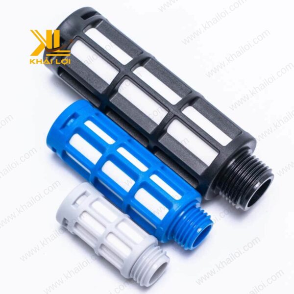 Bộ sản phẩm giảm âm khí nén bằng nhựa tại Khải Lợi.