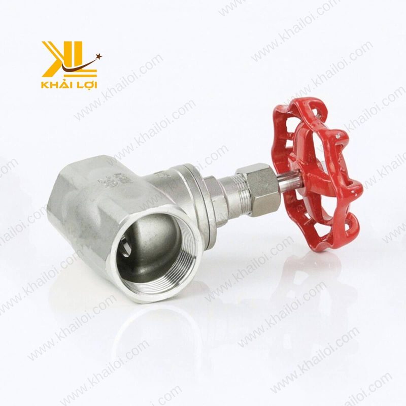 Cận cảnh Van Hơi Inox 304, tay vặn inox, chống ăn mòn.