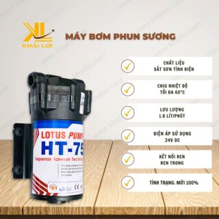 Thông số kỹ thuật Máy Bơm Phun Sương của vật tư công nghiệp Khải Lợi.
