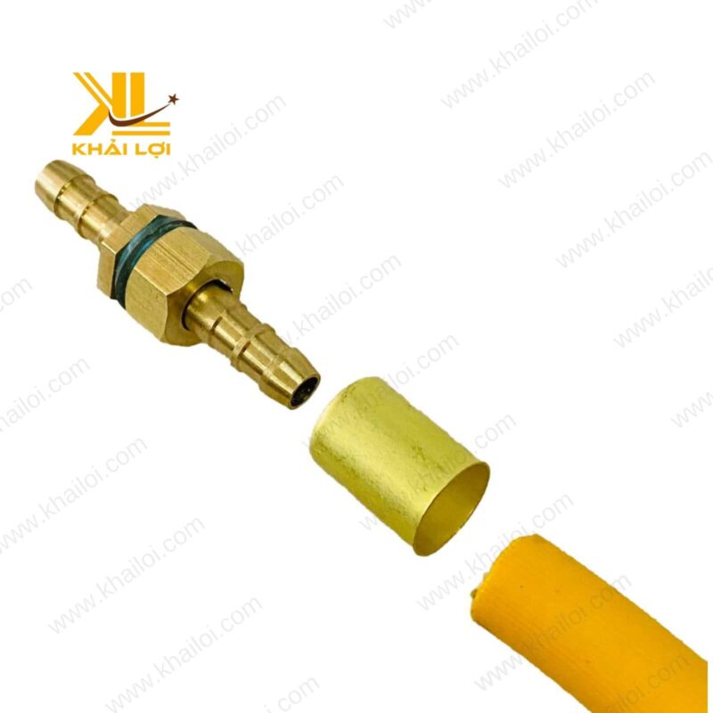 Nối đuôi chuột thau được sử dụng cho ống nước rửa xe, phân phối bởi Khải Lợi.