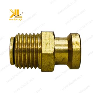 Đầu nối ren ngoài van nạp hơi trục cao su Khải Lợi