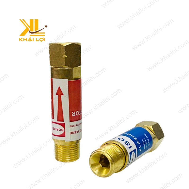 Hình ảnh cận cảnh van gió đá một chiều màu đỏ phân phối bởi Khải Lợi