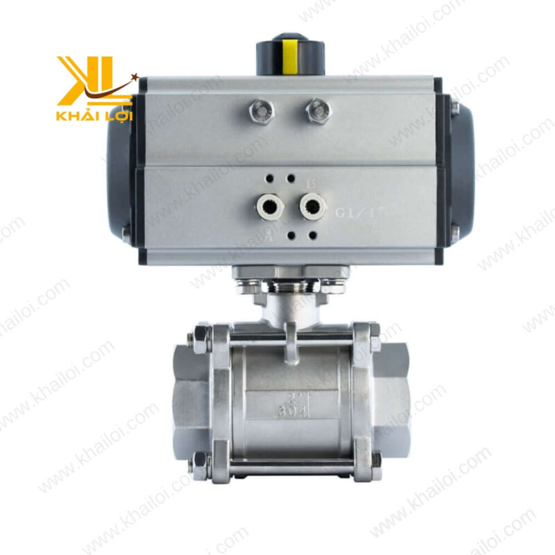 Van bi 2 ngã điều khiển khí nén inox 304 do Vật tư công nghiệp Khải Lợi cung cấp