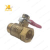 Hình ảnh van gạt tay ren ngoài 13mm chất liệu thau đặc của Khải Lợi.
