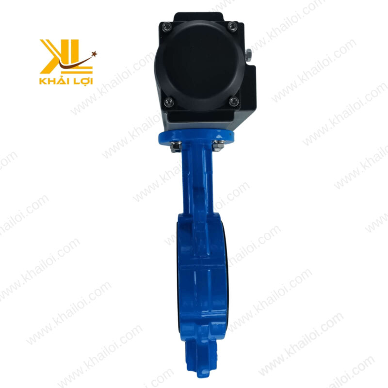 Van bướm điều khiển khí nén Hàn Quốc thân gang đĩa inox của Vật tư công nghiệp Khải Lợi.