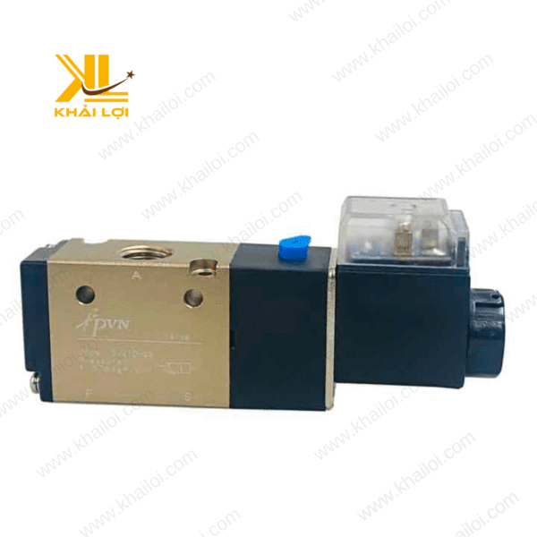 Cận cảnh Van Điện Từ Khí Nén 3V 4V, coil IP65, vận hành ổn định.