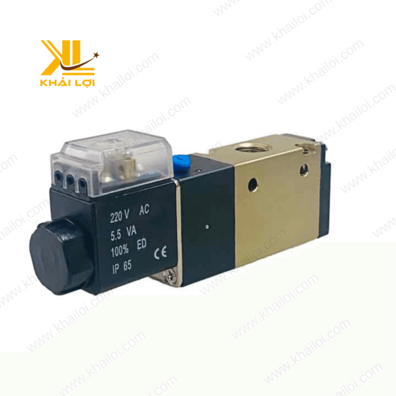 Van Điện Từ Khí Nén 3V 4V trong dây chuyền tự động hóa, thiết kế module nhỏ gọn.