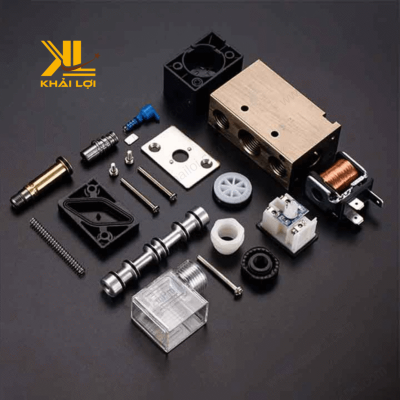 Van Điện Từ Khí Nén 3V 4V với gioăng Viton, kín khí, bền lâu.