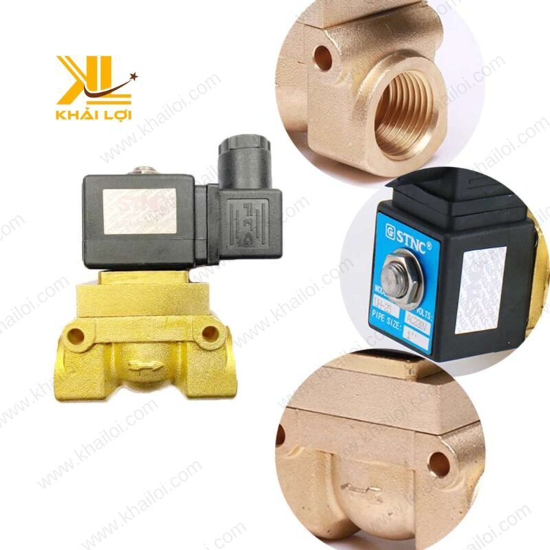 Van STNC UH thiết kế ren 13mm, điện áp DC24V của Khải Lợi.
