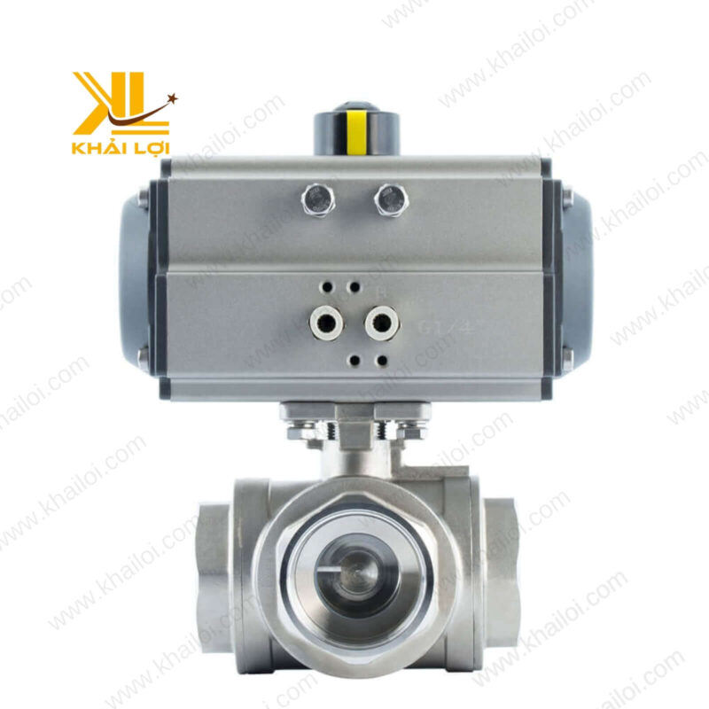 Van điều khiển khí nén 3 ngã bằng inox 304 của Vật tư công nghiệp Khải Lợi