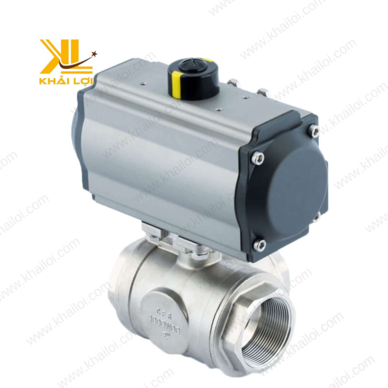 Cận cảnh thân van điều khiển khí nén 3 ngã do Khải Lợi phân phối