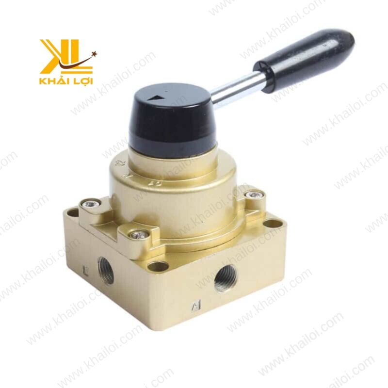 Cận cảnh thân Van Gạt Tay Khí Nén HV bằng kim loại bền bỉ – Vật tư công nghiệp Khải Lợi