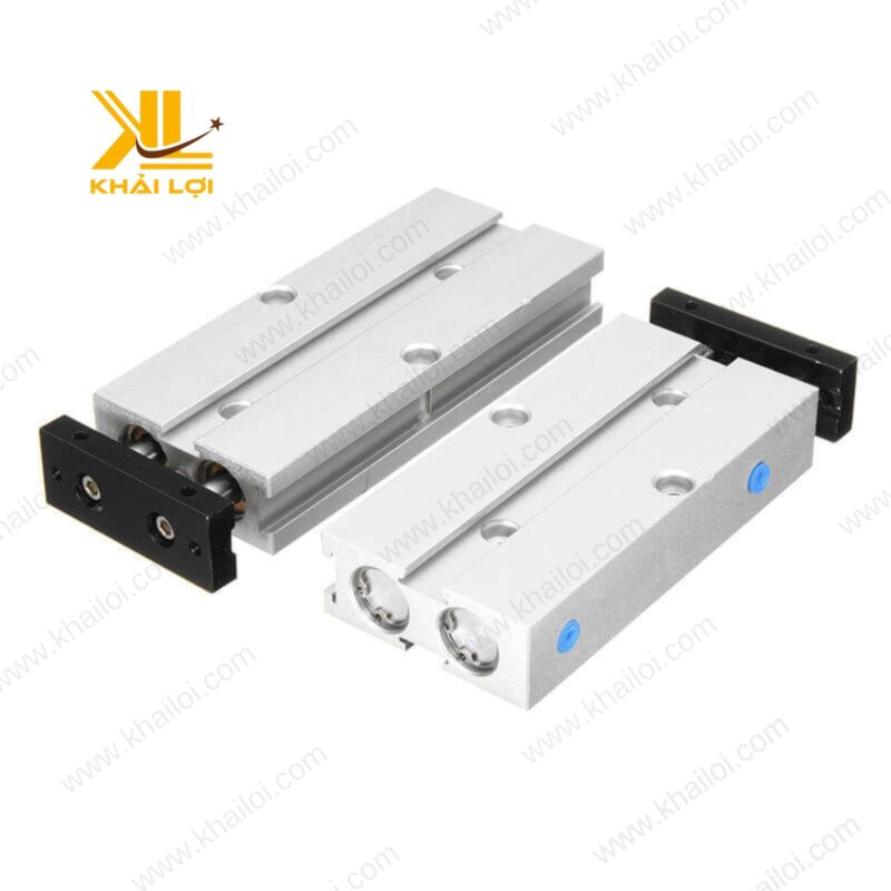 Xi lanh khí nén TN hai ty với hành trình dài và piston lớn.
