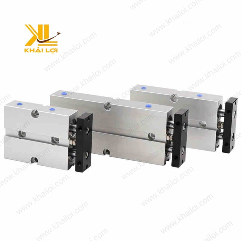 Cận cảnh thiết kế hai ty của xi lanh khí nén 2 ty TN tại Khải Lợi.