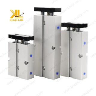 Hình ảnh xi lanh TN hai ty dẫn hướng bằng inox chống gỉ.