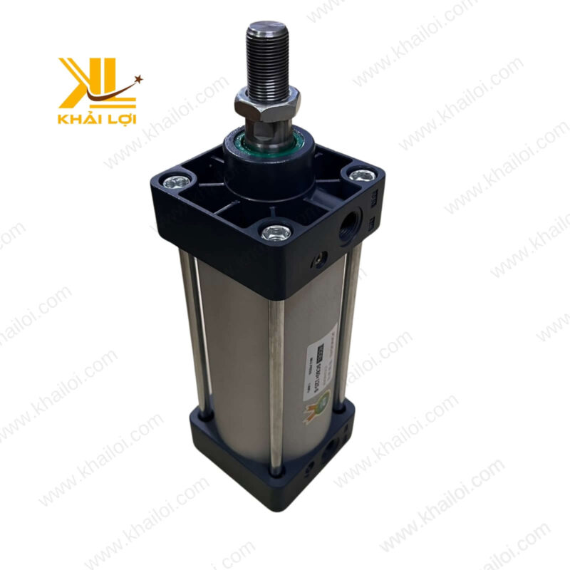 Hình ảnh xi lanh JONGDAI SC trong hệ thống tự động hóa nhà máy.