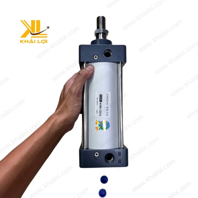 Hành trình dài của xi lanh JONGDAI SC, tối đa đến 1000mm.