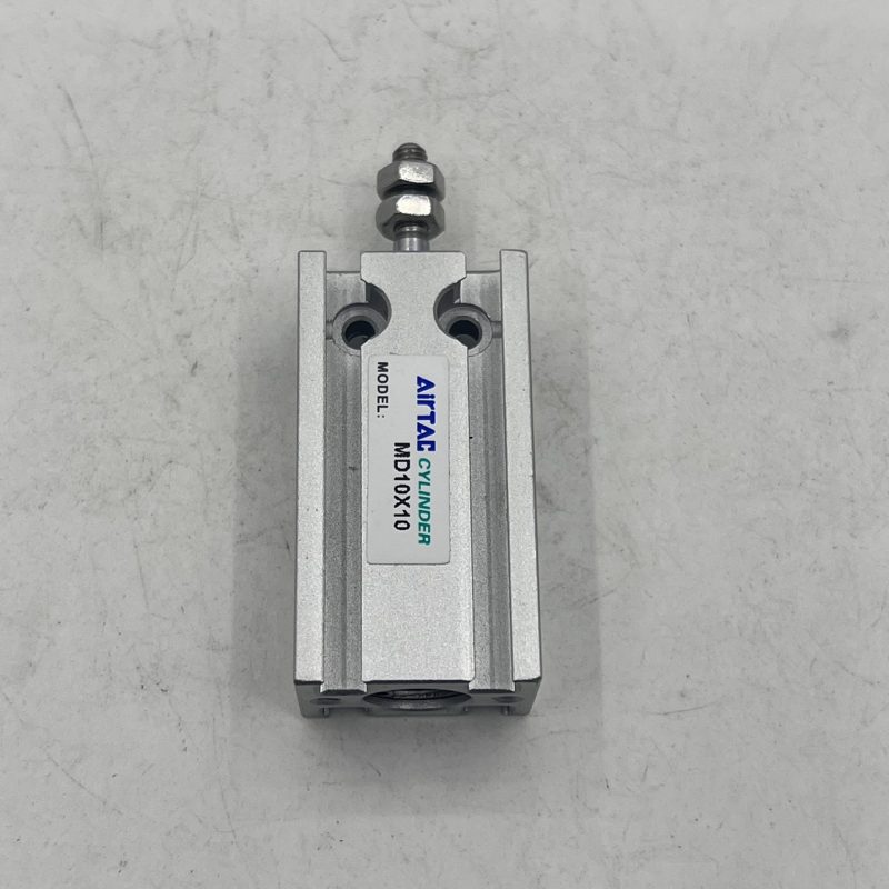 Xi lanh Airtac MD thân thép không gỉ, nhỏ gọn, phù hợp cho các ứng dụng chính xác như sản xuất thiết bị y tế.