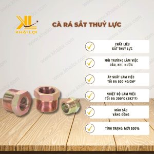 Thông số kỹ thuật Cà Rá Sắt Thủy Lực của Vật Tư Công Nghiệp Khải Lợi.