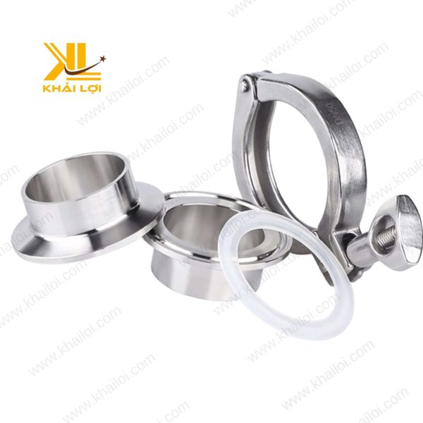 Clamp vi sinh inox đảm bảo độ kín khít.