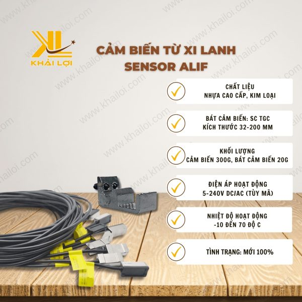 Thông số kỹ thuật Cảm Biến Từ Xi Lanh Sensor ALIF của Vật Tư Công Nghiệp Khải Lợi.