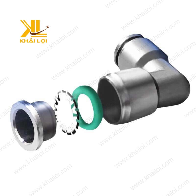 Co Nối 2 Đầu Ống Khí Nén INOX IPV nhỏ gọn bền bỉ.