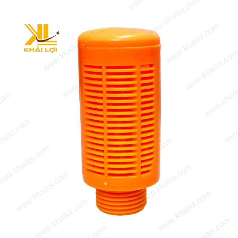 Cận cảnh Giảm Thanh Khí Nén Nhựa, nhựa PVC bền bỉ.