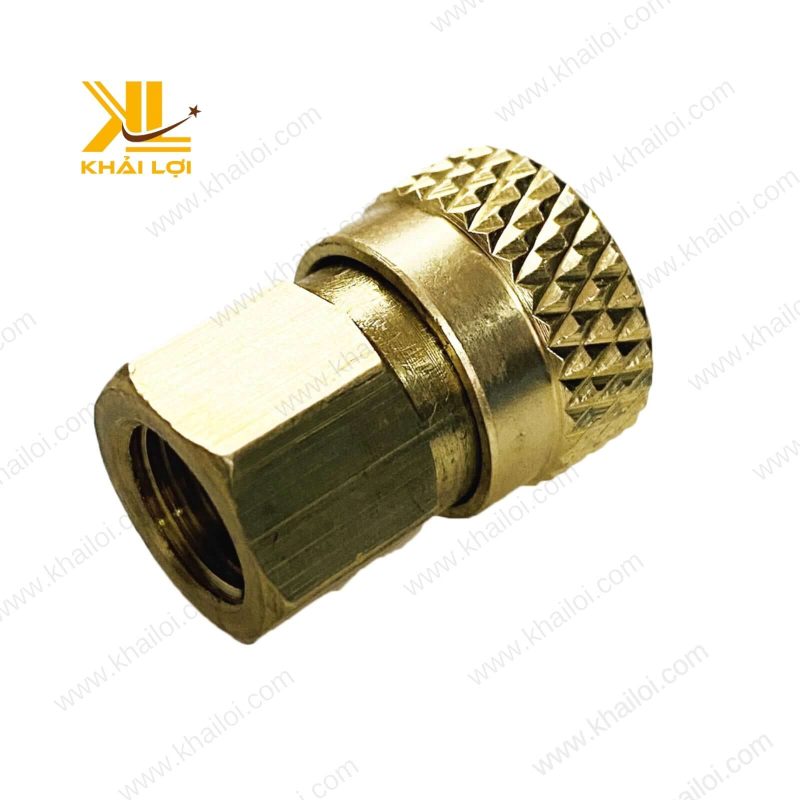 Cận cảnh Khớp Cái Van 1 Chiều Cont, kết nối nhanh, dễ lắp.