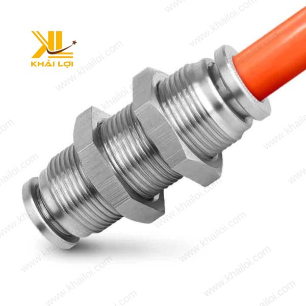 Nối 2 Đầu Ống Khí Siết Thành INOX IPM dễ lắp đặt.