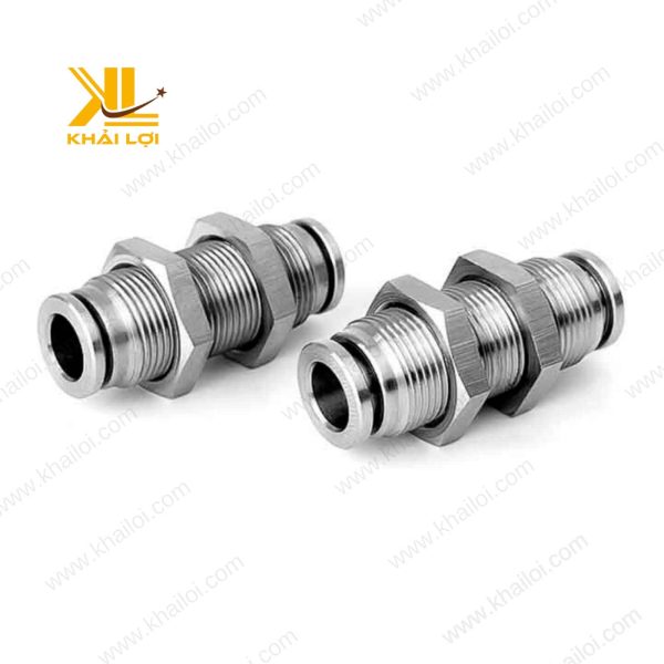 Nối 2 Đầu Ống Khí Siết Thành INOX IPM chống ăn mòn.
