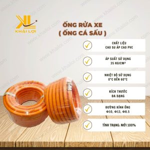 Thông số kỹ thuật Ống Rửa Xe của Vật Tư Công Nghiệp Khải Lợi.