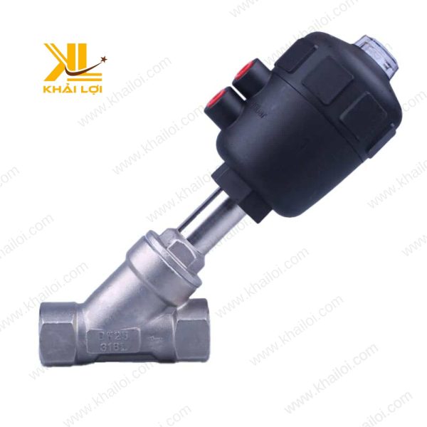 Van Xiên Điều Khiển Khí Nén Đầu Nhựa ZF đóng mở hiệu quả.
