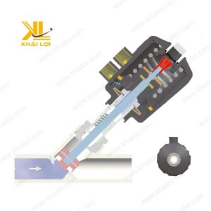 Van Xiên Điều Khiển Khí Nén Đầu Nhựa ZF nhỏ gọn bền bỉ.