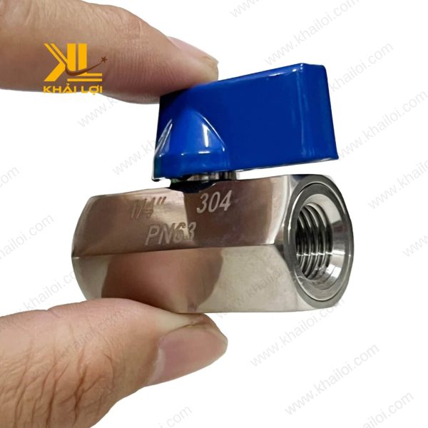 Van Bi Mini Inox 304 dễ lắp đặt.