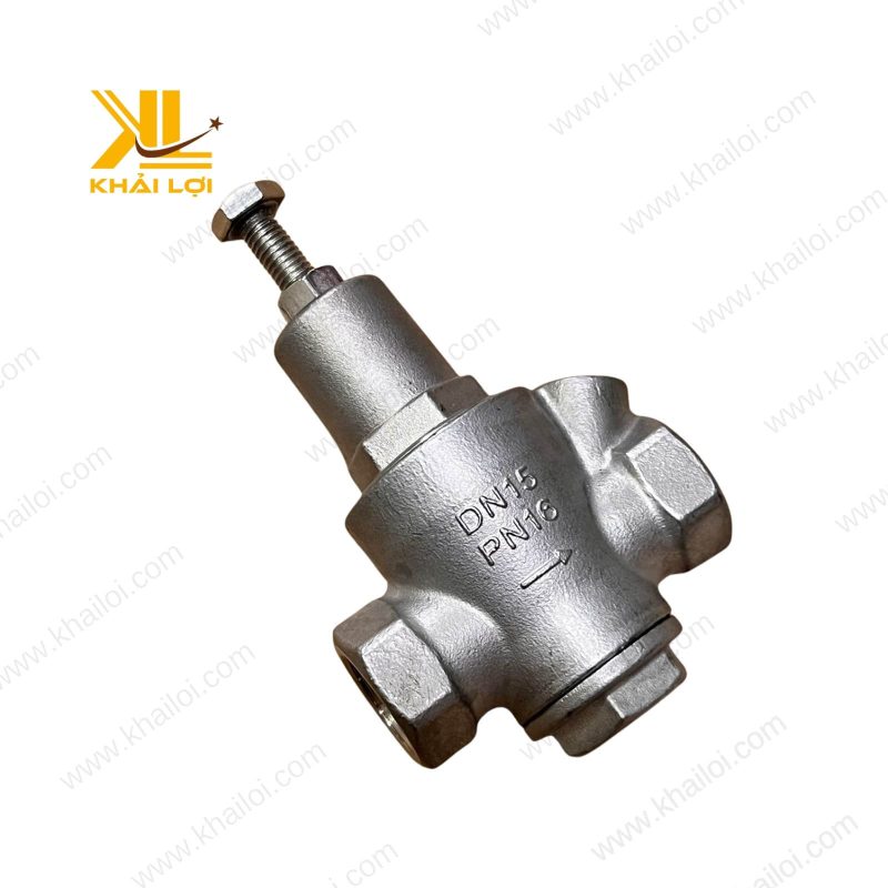 Van giảm áp nước inox DN50, thiết kế chắc chắn.