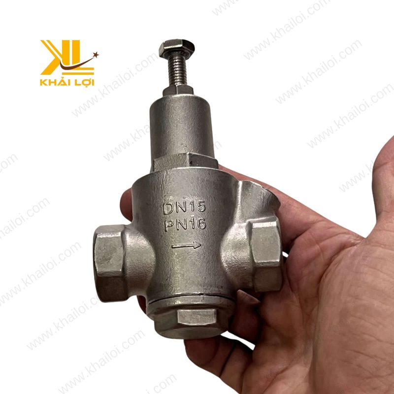 Van giảm áp nước inox DN32, chịu nhiệt 180°C.