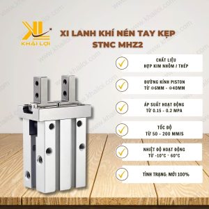 Thông số kỹ thuật Xi Lanh Khí Nén Tay Kẹp STNC MHZ2 của Vật Tư Công Nghiệp Khải Lợi.