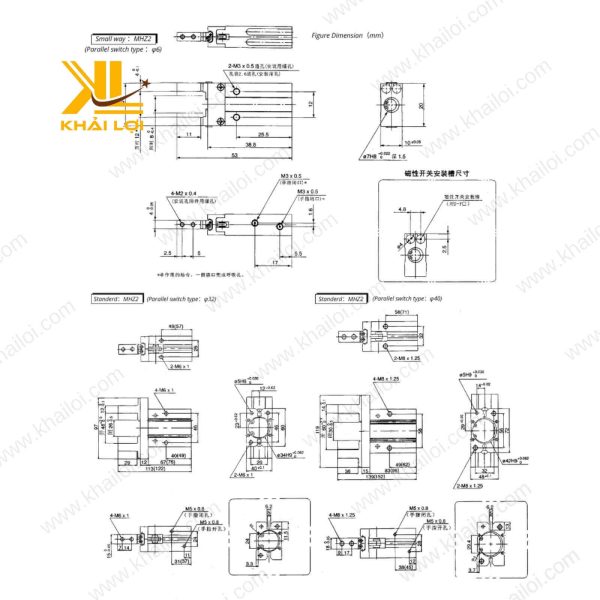 Xi Lanh Khí Nén Tay Kẹp STNC MHZ2