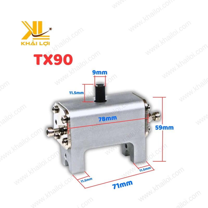 Xi lanh xoay tay TX90 độ bền cao.