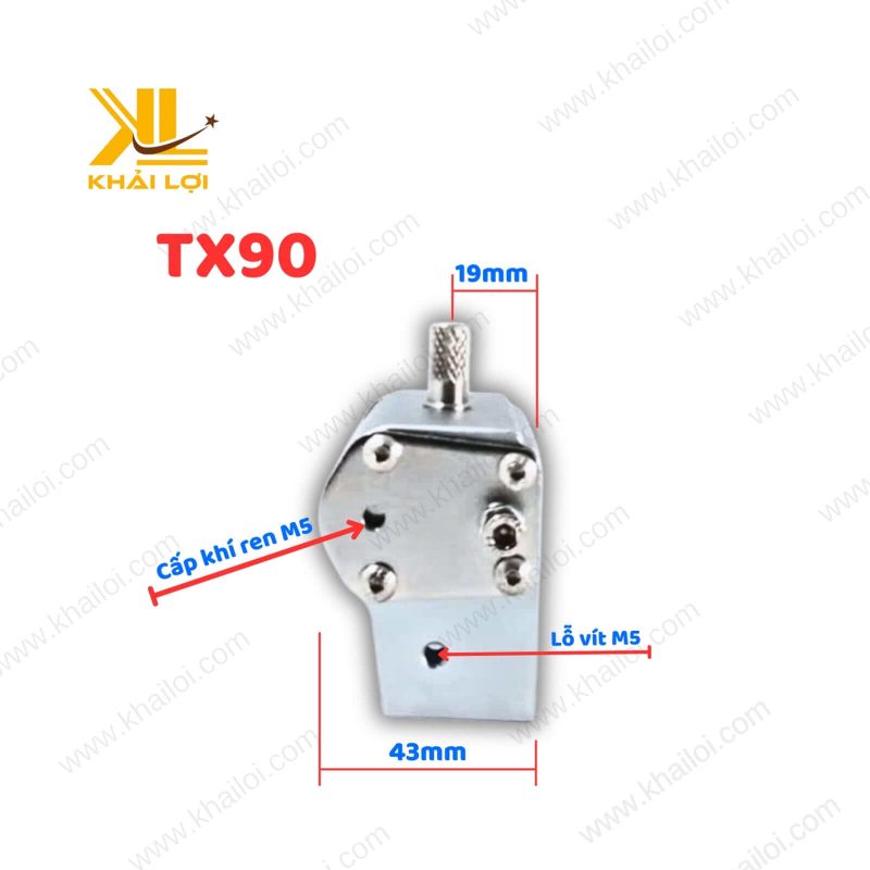 Xi lanh xoay tay TX90 ứng dụng robot.